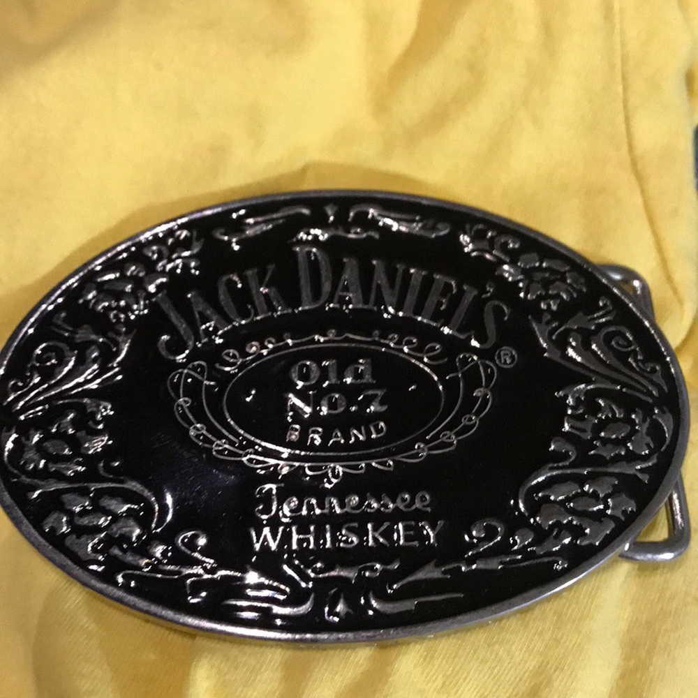 Jack Daniels metal belt buckle